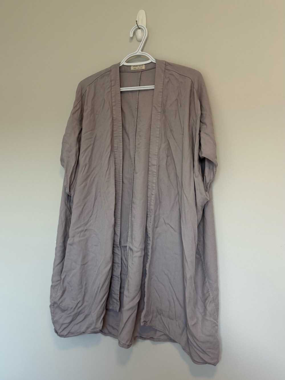Aritzia Azure Skies Kimono - Light Purple/Grey